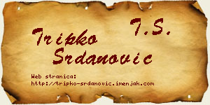 Tripko Srdanović vizit kartica